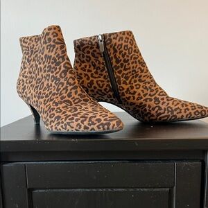 Circus by Sam Edelman Leopard Ankle Boots